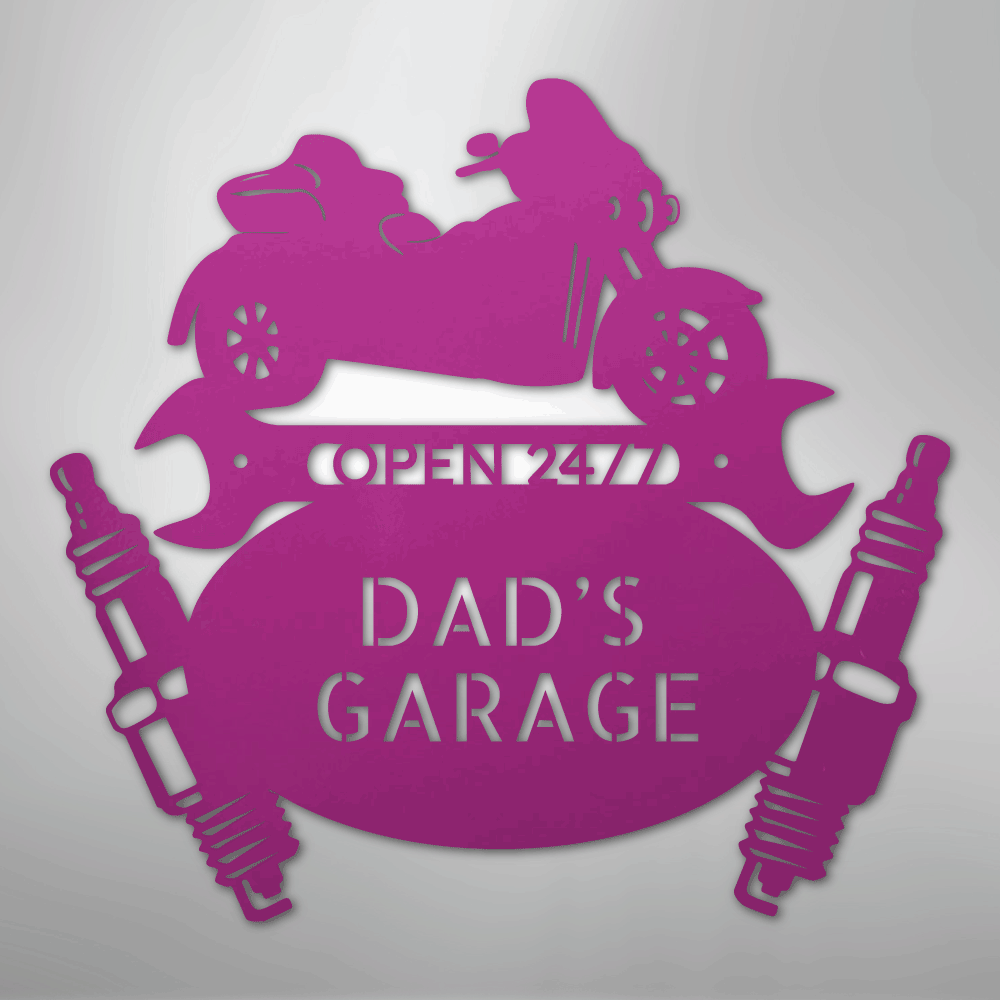 Trike Mechanic Personalized Steel Metal Sign Wall ArtCustomly Gifts