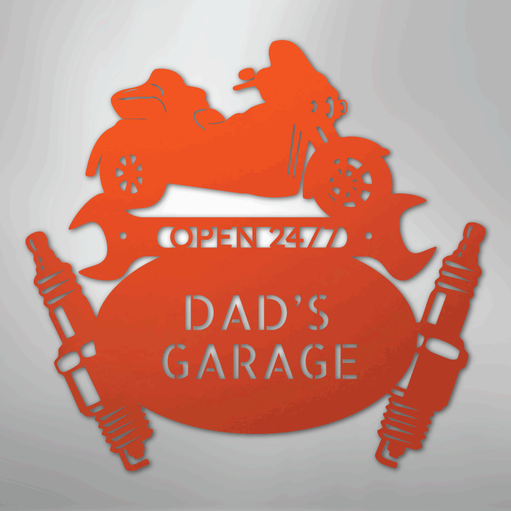 Trike Mechanic Personalized Steel Metal Sign Wall ArtCustomly Gifts