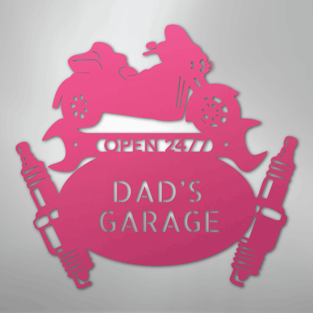 Trike Mechanic Personalized Steel Metal Sign Wall ArtCustomly Gifts