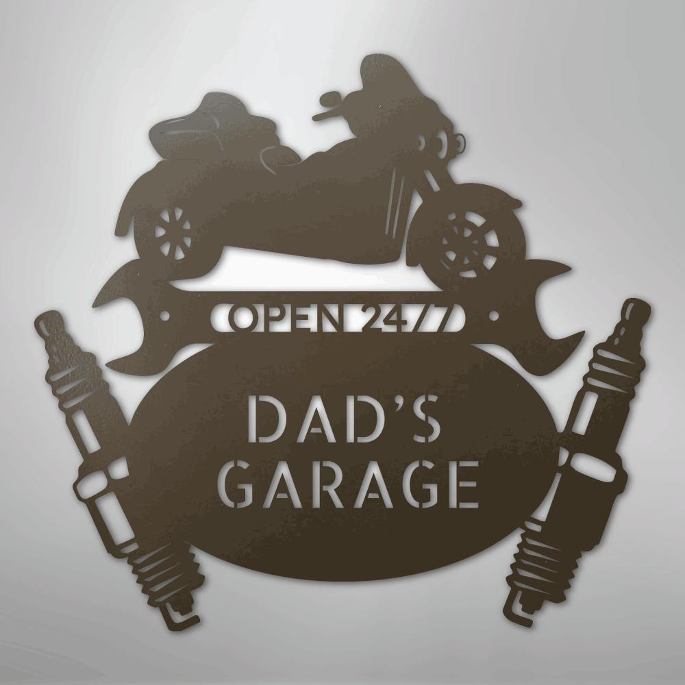 Trike Mechanic Personalized Steel Metal Sign Wall ArtCustomly Gifts
