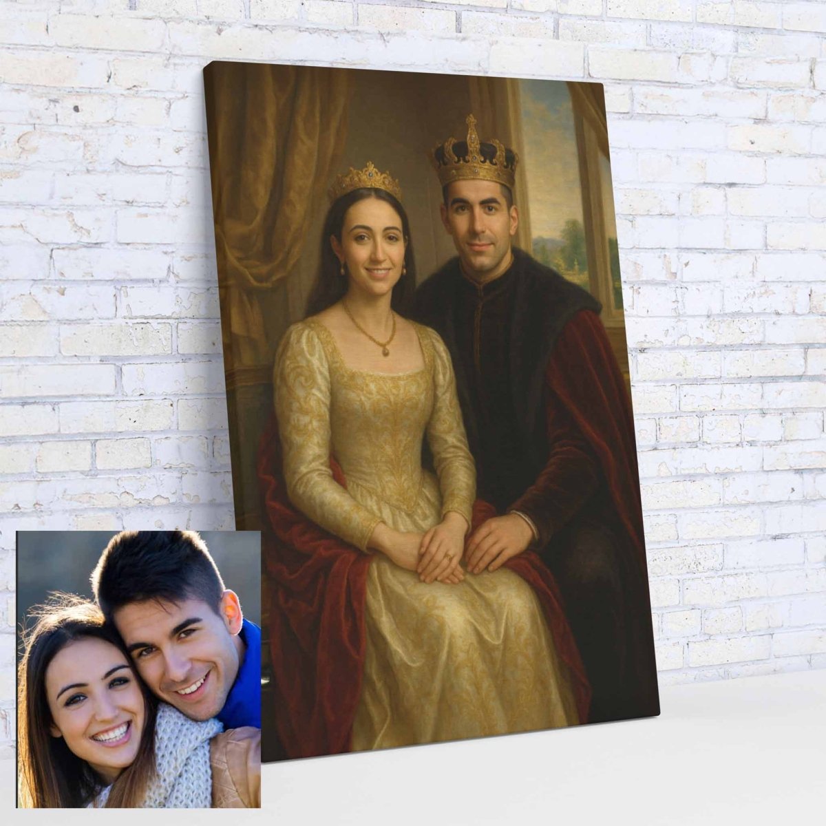 Turned Royal - Couples Canvas PrintCustomly Gifts