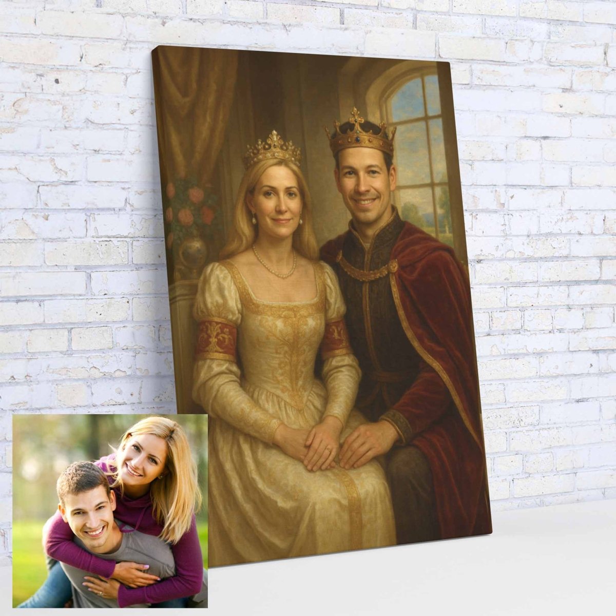 Turned Royal - Couples Canvas PrintCustomly Gifts