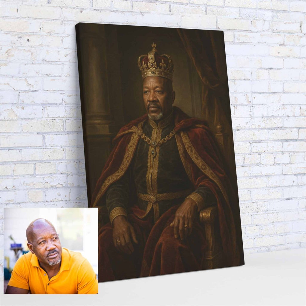 Turned Royal - King Canvas PrintCustomly Gifts