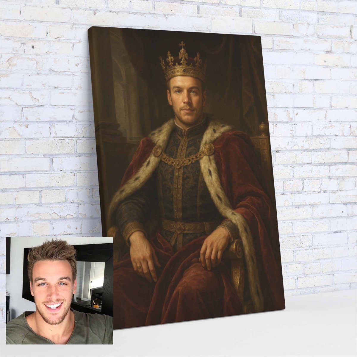Turned Royal - King Canvas PrintCustomly Gifts