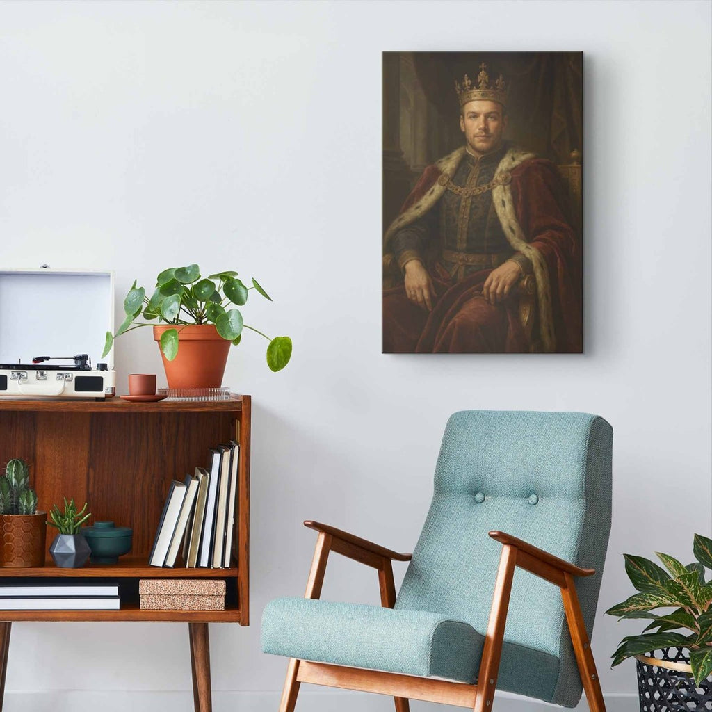 Turned Royal - King Canvas PrintCustomly Gifts