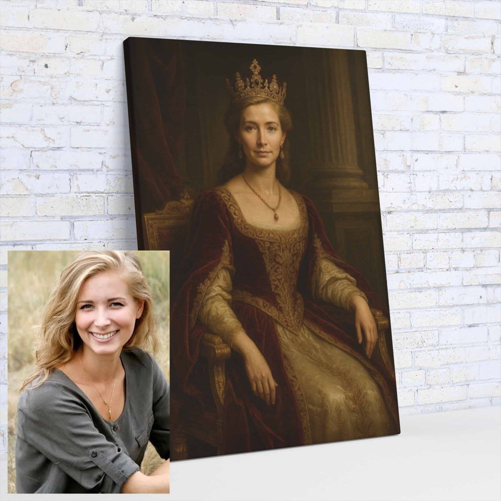 Turned Royal - Queen Canvas PrintCustomly Gifts