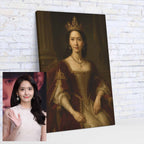 Turned Royal - Queen Canvas PrintCustomly Gifts