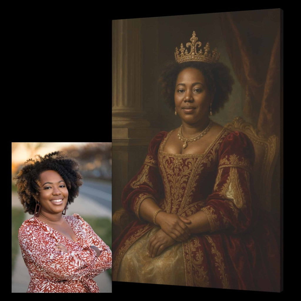 Turned Royal - Queen Canvas PrintCustomly Gifts