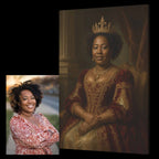 Turned Royal - Queen Canvas PrintCustomly Gifts
