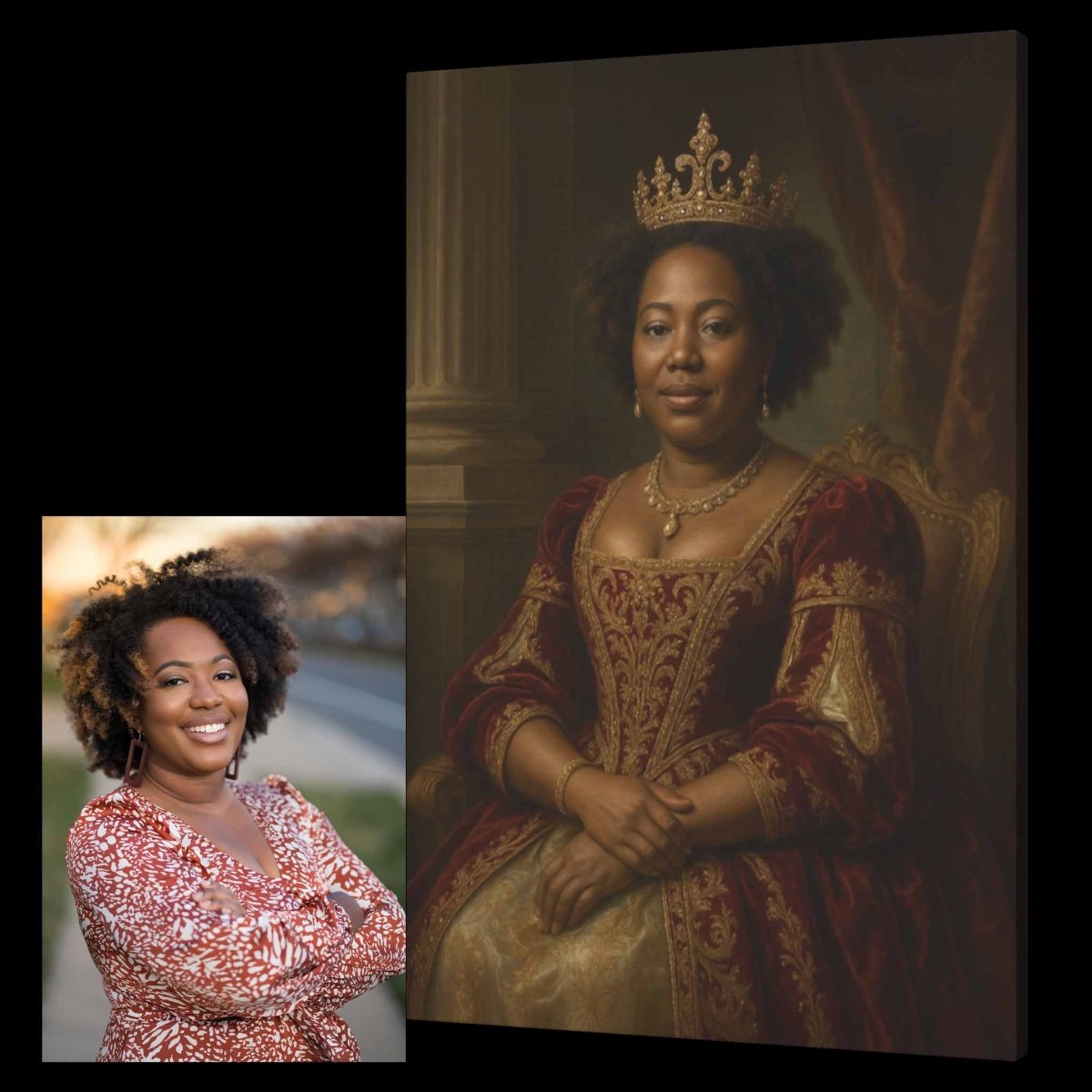 Turned Royal - Queen Canvas PrintCustomly Gifts