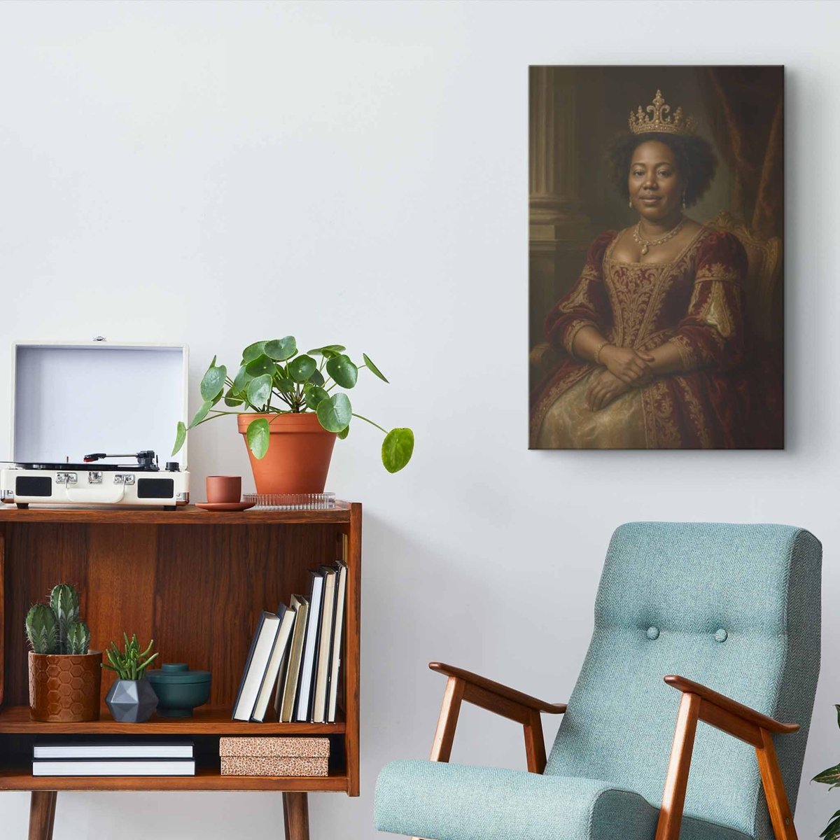 Turned Royal - Queen Canvas PrintCustomly Gifts