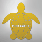 Turtle Monogram Personalized Steel Metal Sign Wall ArtCustomly Gifts