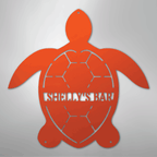Turtle Monogram Personalized Steel Metal Sign Wall ArtCustomly Gifts