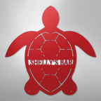 Turtle Monogram Personalized Steel Metal Sign Wall ArtCustomly Gifts