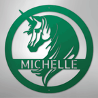 Unicorn Personalized Steel Metal Sign Wall ArtCustomly Gifts