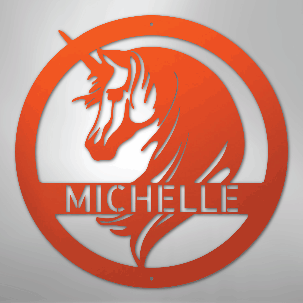 Unicorn Personalized Steel Metal Sign Wall ArtCustomly Gifts