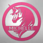 Unicorn Personalized Steel Metal Sign Wall ArtCustomly Gifts