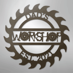 Unique Workshop Personalized Steel Metal Sign Wall ArtCustomly Gifts