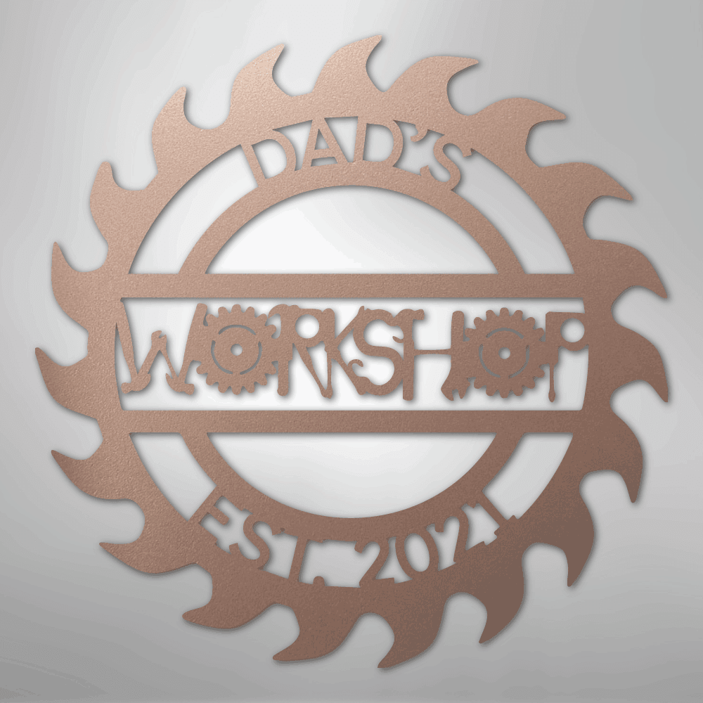 Unique Workshop Personalized Steel Metal Sign Wall ArtCustomly Gifts