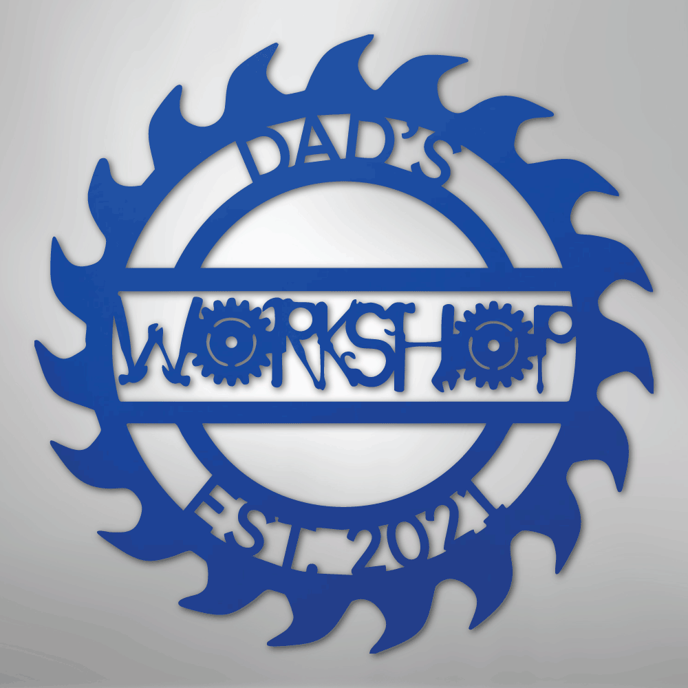 Unique Workshop Personalized Steel Metal Sign Wall ArtCustomly Gifts