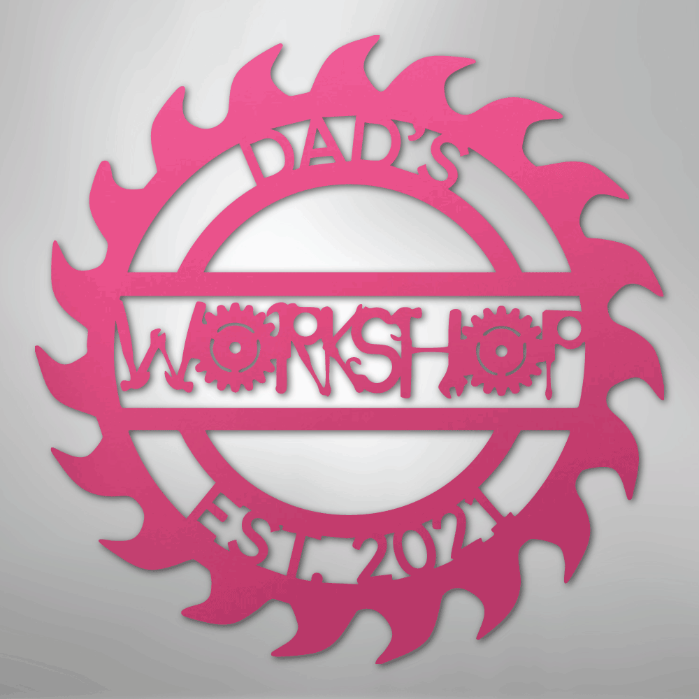 Unique Workshop Personalized Steel Metal Sign Wall ArtCustomly Gifts