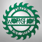 Unique Workshop Personalized Steel Metal Sign Wall ArtCustomly Gifts