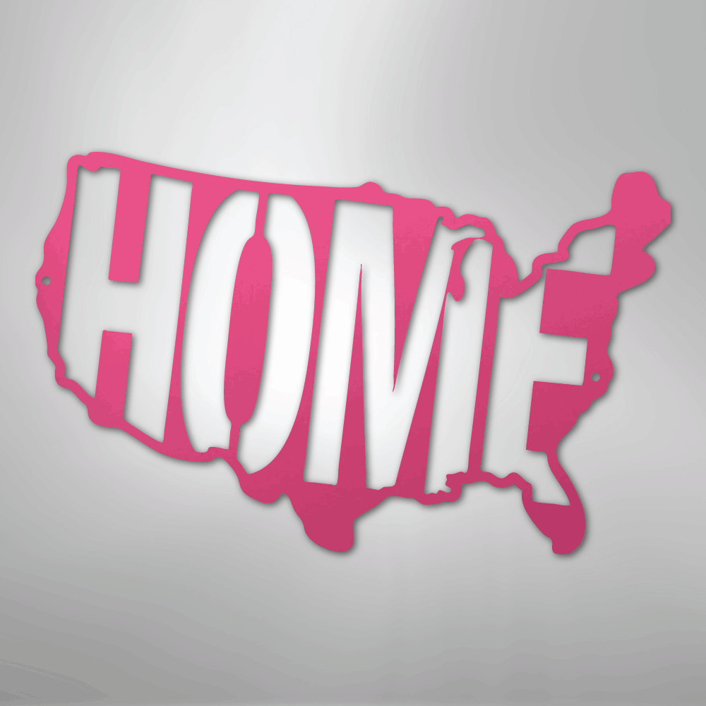 USA Home - Steel Metal Sign Wall ArtCustomly Gifts