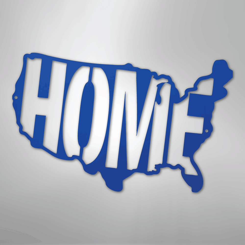 USA Home - Steel Metal Sign Wall ArtCustomly Gifts