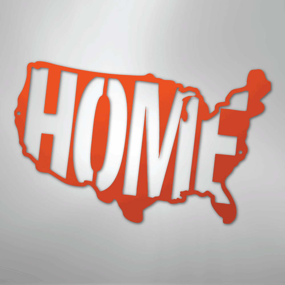 USA Home - Steel Metal Sign Wall ArtCustomly Gifts