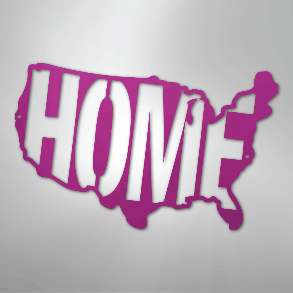 USA Home - Steel Metal Sign Wall ArtCustomly Gifts