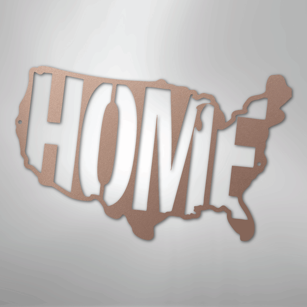 USA Home - Steel Metal Sign Wall ArtCustomly Gifts