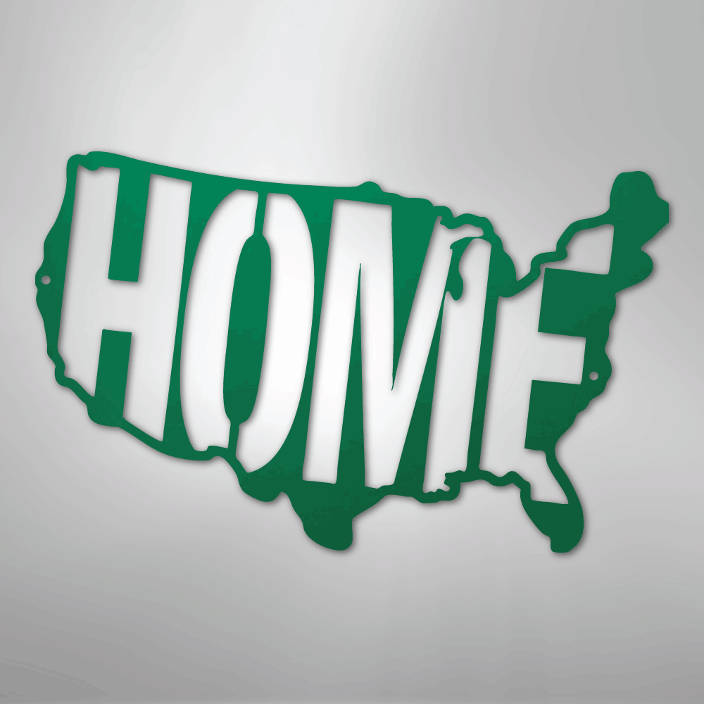 USA Home - Steel Metal Sign Wall ArtCustomly Gifts