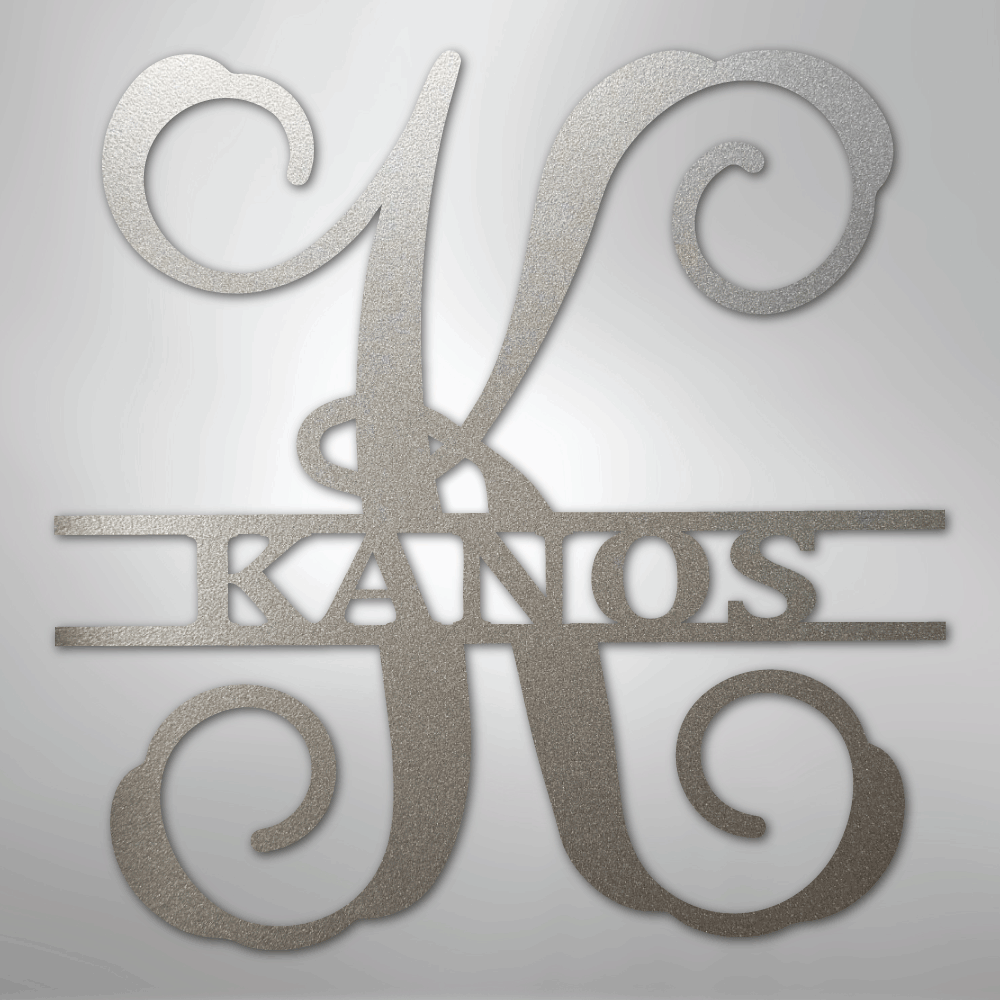 Vine Family Personalized Monogram Name Steel Metal SignCustomly Gifts