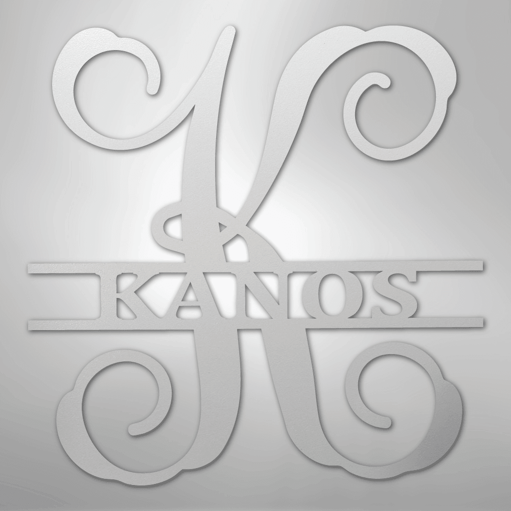 Vine Family Personalized Monogram Name Steel Metal SignCustomly Gifts