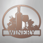 Vine Tinto Personalized Wine Steel Metal Sign Wall ArtCustomly Gifts