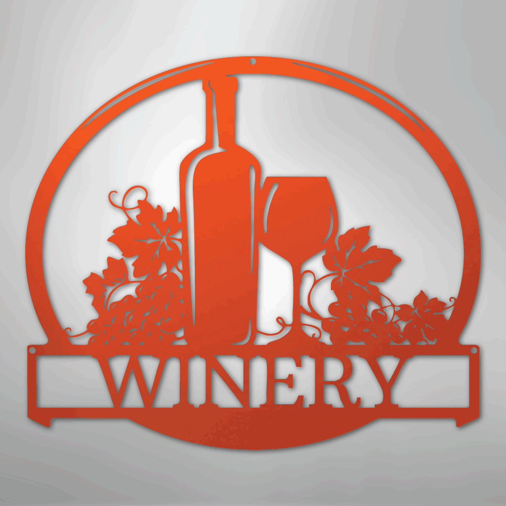 Vine Tinto Personalized Wine Steel Metal Sign Wall ArtCustomly Gifts
