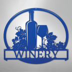 Vine Tinto Personalized Wine Steel Metal Sign Wall ArtCustomly Gifts