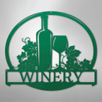 Vine Tinto Personalized Wine Steel Metal Sign Wall ArtCustomly Gifts