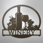 Vine Tinto Personalized Wine Steel Metal Sign Wall ArtCustomly Gifts