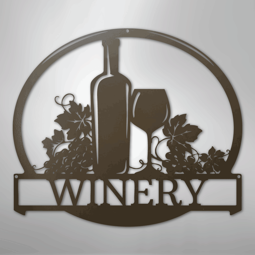 Vine Tinto Personalized Wine Steel Metal Sign Wall ArtCustomly Gifts