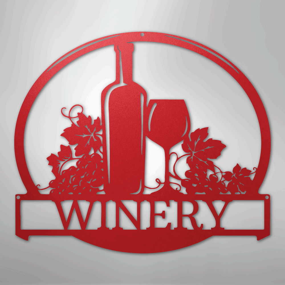 Vine Tinto Personalized Wine Steel Metal Sign Wall ArtCustomly Gifts