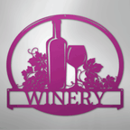 Vine Tinto Personalized Wine Steel Metal Sign Wall ArtCustomly Gifts