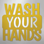 Wash Your Hands Quote - Steel Metal Sign Wall ArtCustomly Gifts