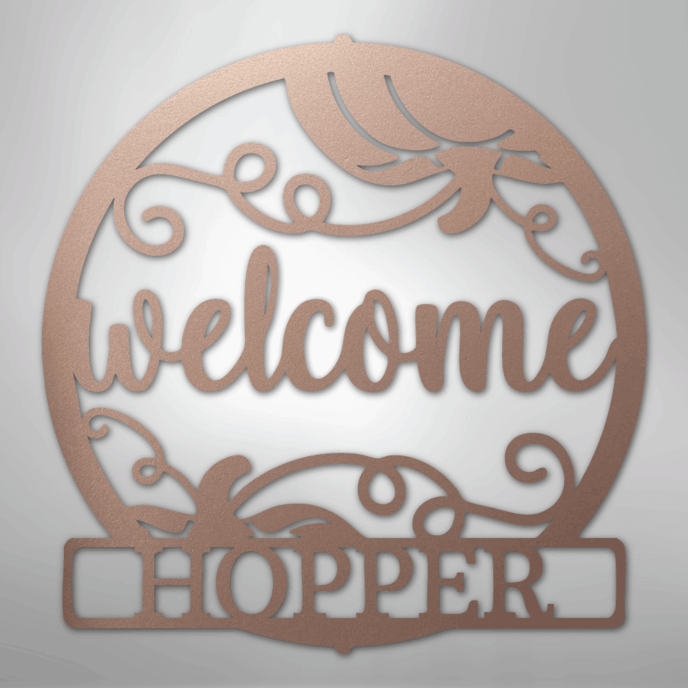 Welcome Fall Personalized Steel Metal Sign Wall ArtCustomly Gifts