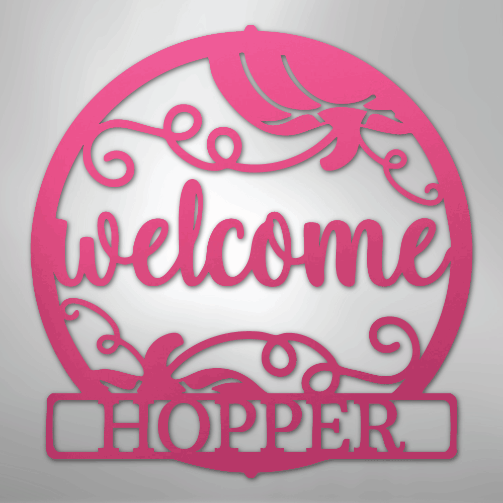 Welcome Fall Personalized Steel Metal Sign Wall ArtCustomly Gifts