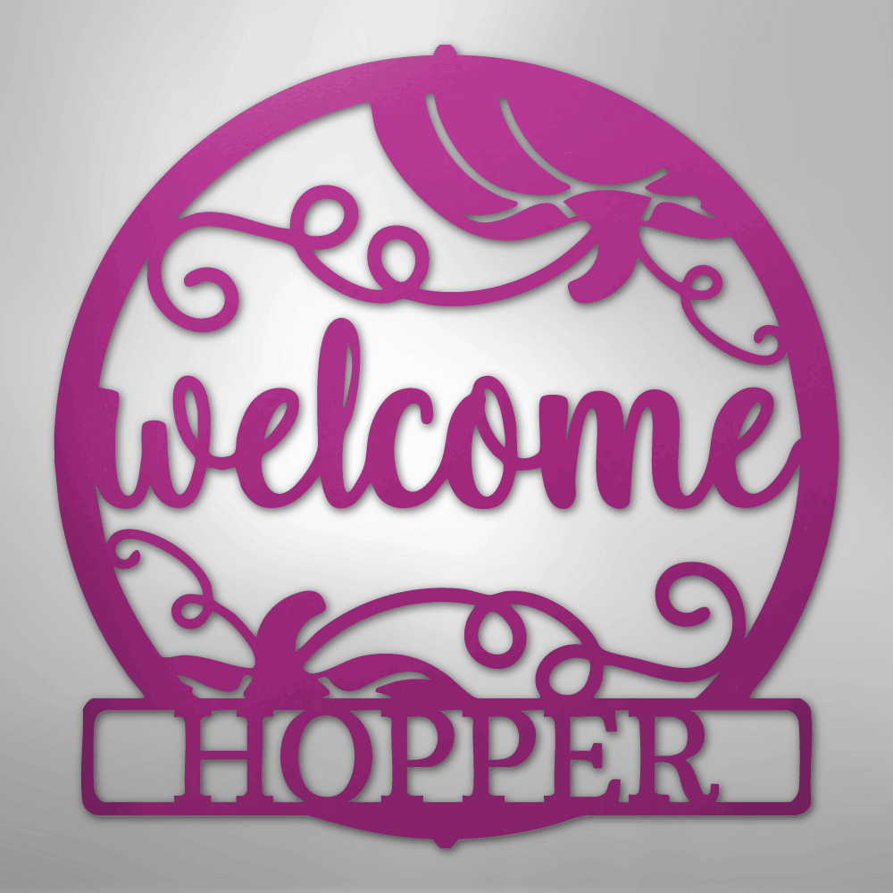 Welcome Fall Personalized Steel Metal Sign Wall ArtCustomly Gifts