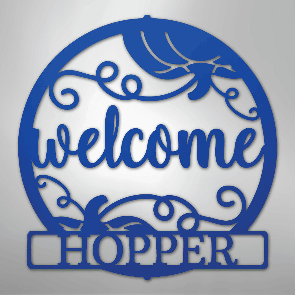 Welcome Fall Personalized Steel Metal Sign Wall ArtCustomly Gifts