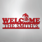 Welcome Gnome Personalized Steel Metal Sign Wall ArtCustomly Gifts