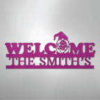 Welcome Gnome Personalized Steel Metal Sign Wall ArtCustomly Gifts