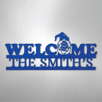 Welcome Gnome Personalized Steel Metal Sign Wall ArtCustomly Gifts